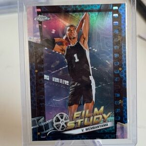 2024 Victor Wembanyama Topps Chrome Film Study. Mint condition